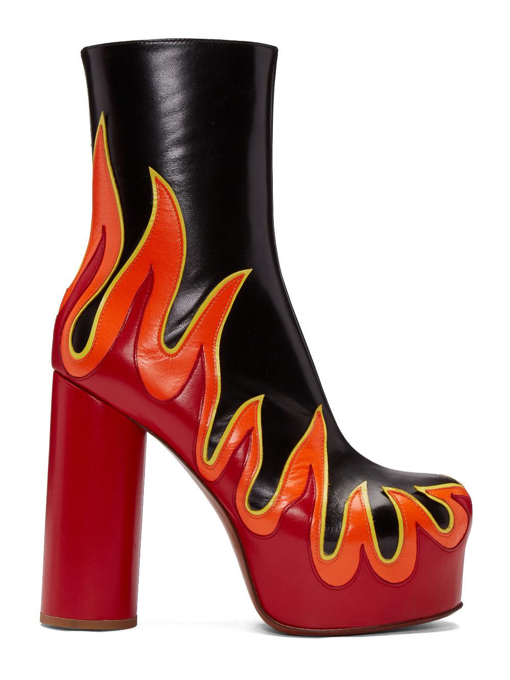 Buy > red flame heels > in stock
