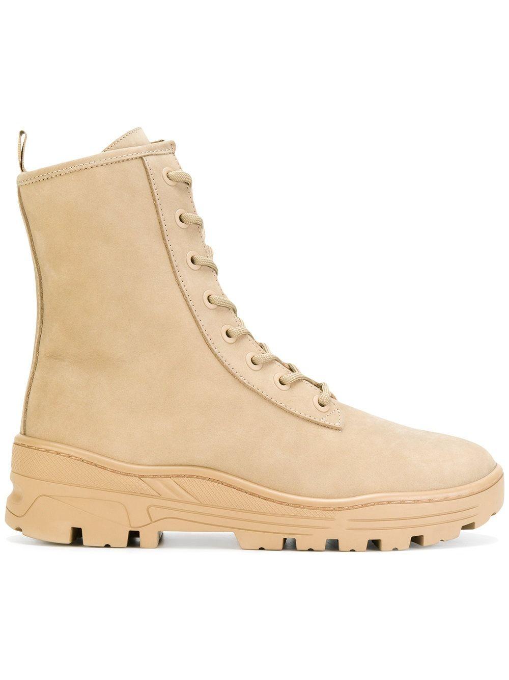 Yeezy Nubuk Military Boots in Natural for Men | Lyst