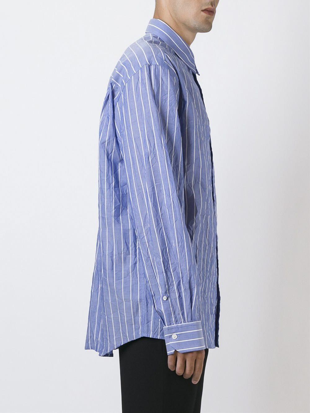 Raf Simons Cotton Striped Shirt for Men 
