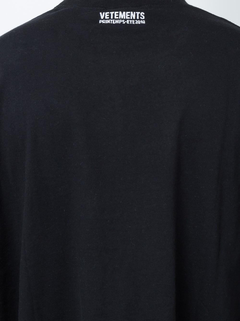 Vetements Cotton Haute Couture Tee-shirt in Black for Men - Lyst