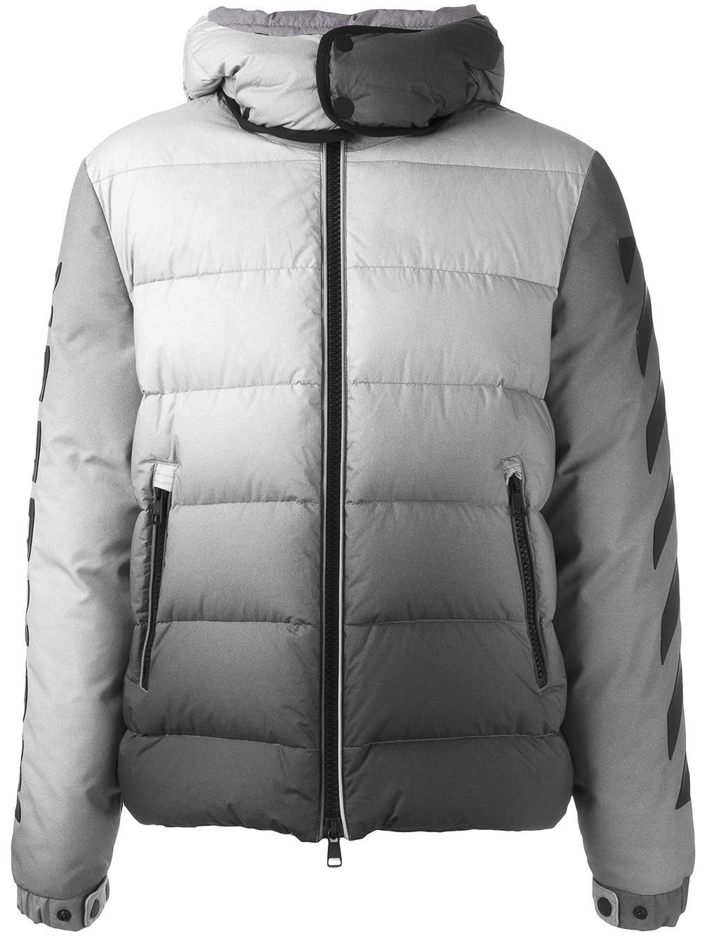 Moncler Cotton X Off-white 'enclos' Padded Jacket in Blue for Men - Lyst