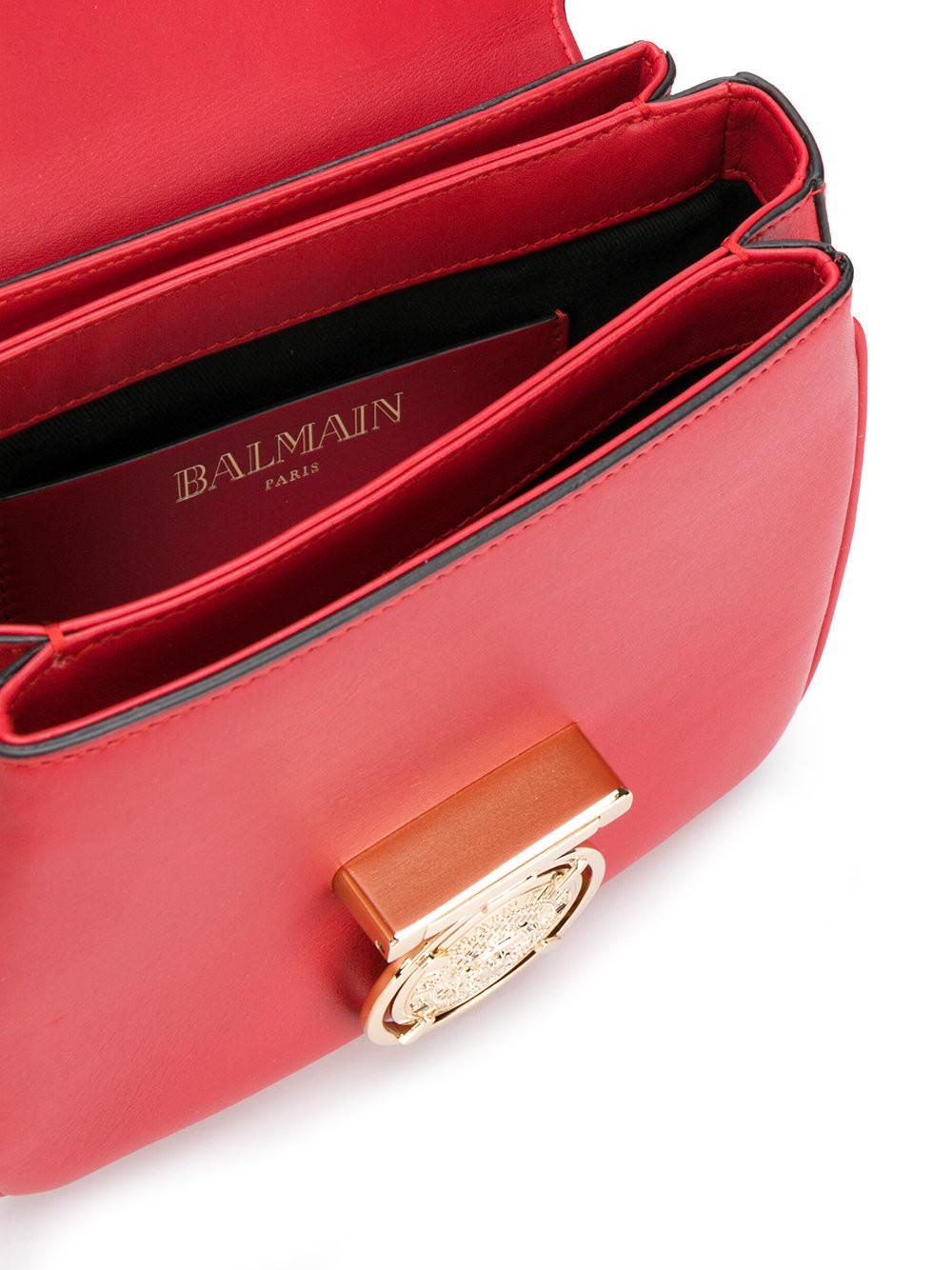 balmain red bag