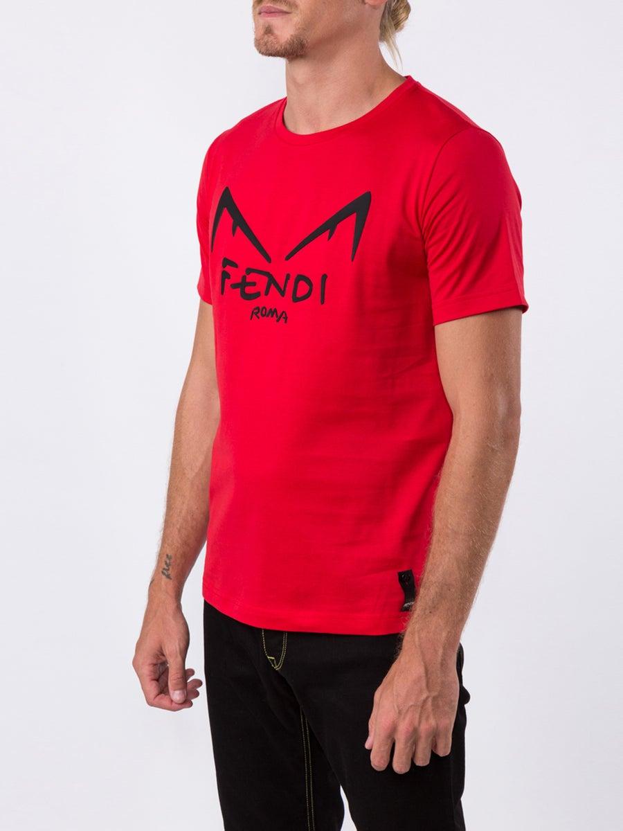 en Formuler ankomme Fendi Bag Bugs T-shirt in Red for Men | Lyst