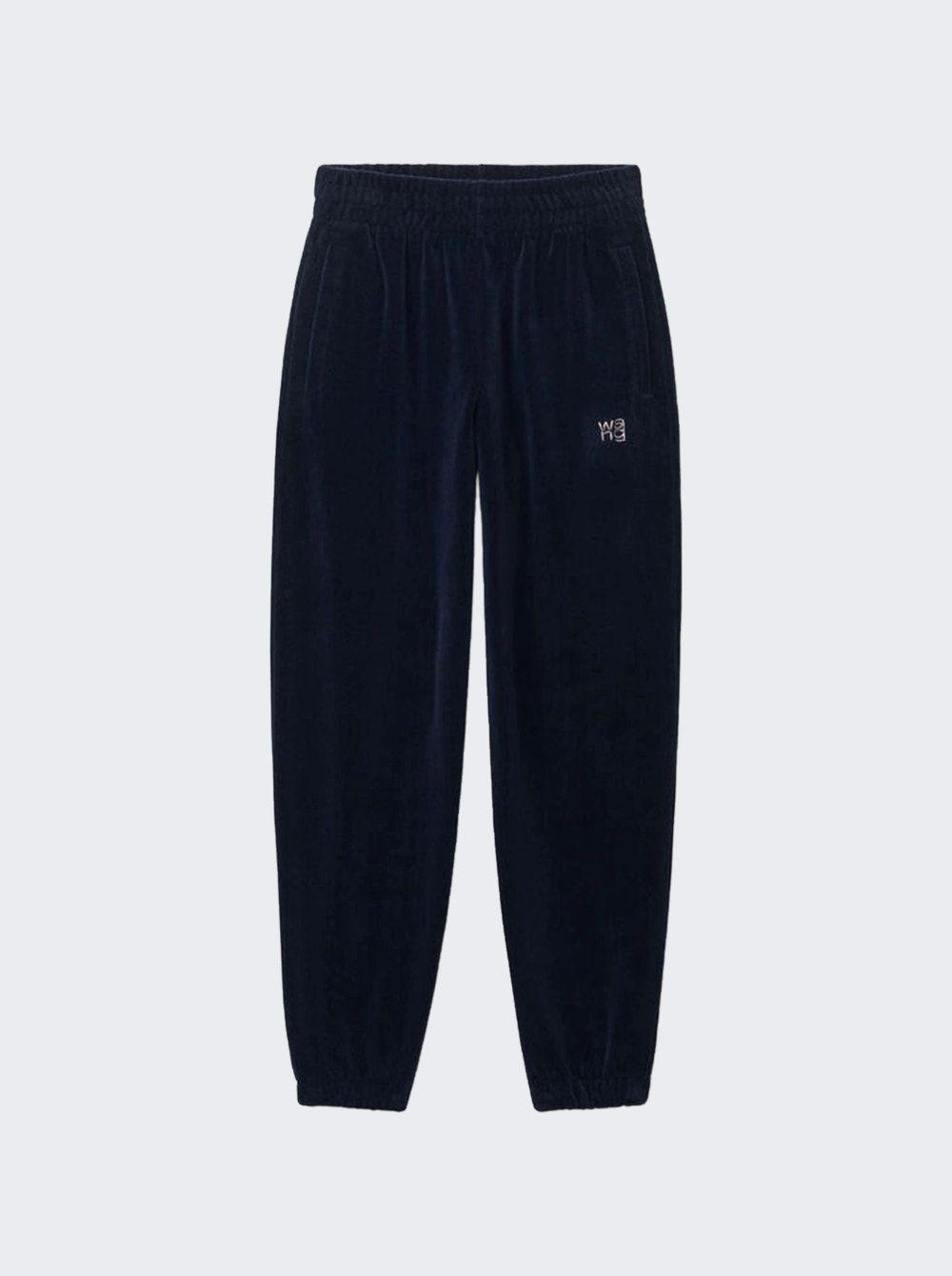 T By Alexander Wang Sweatpant With Hotfix Logo in Blue | Lyst