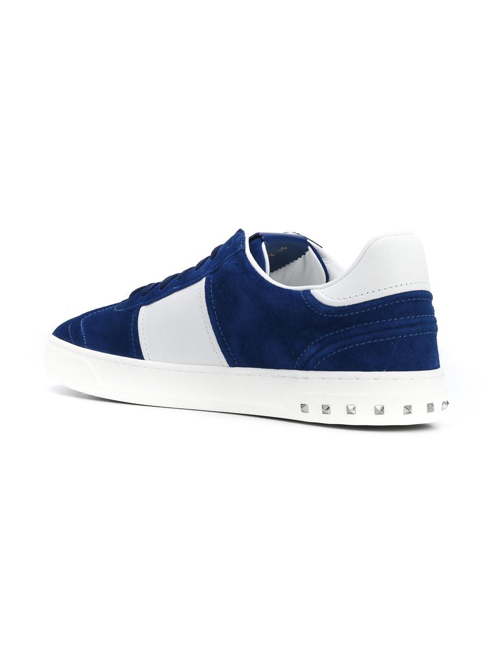 Valentino Garavani Suede Valentino Garavani Fly Crew Sneakers in Blue for  Men - Lyst