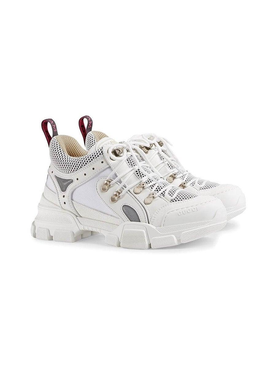 gucci shoes flashtrek white