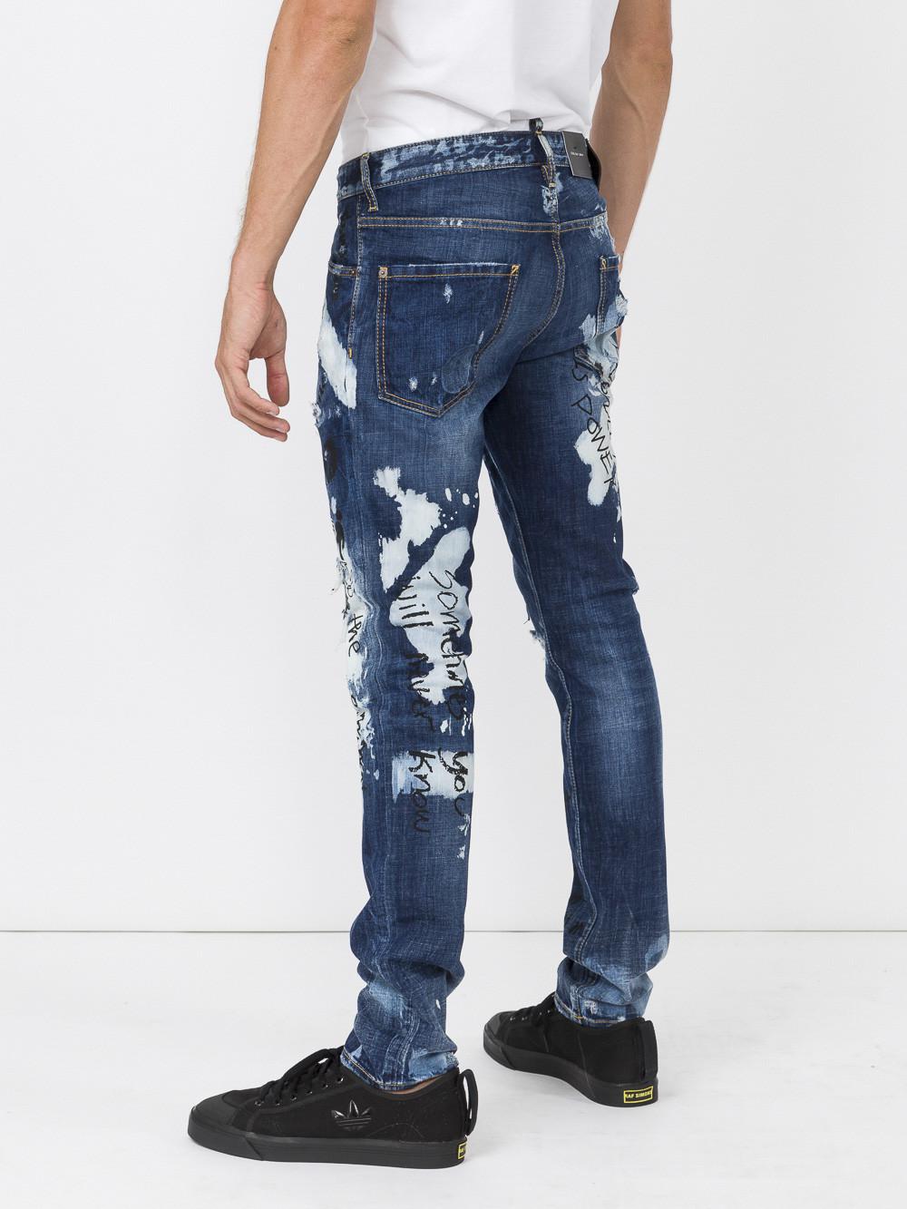 dsquared graffiti jeans
