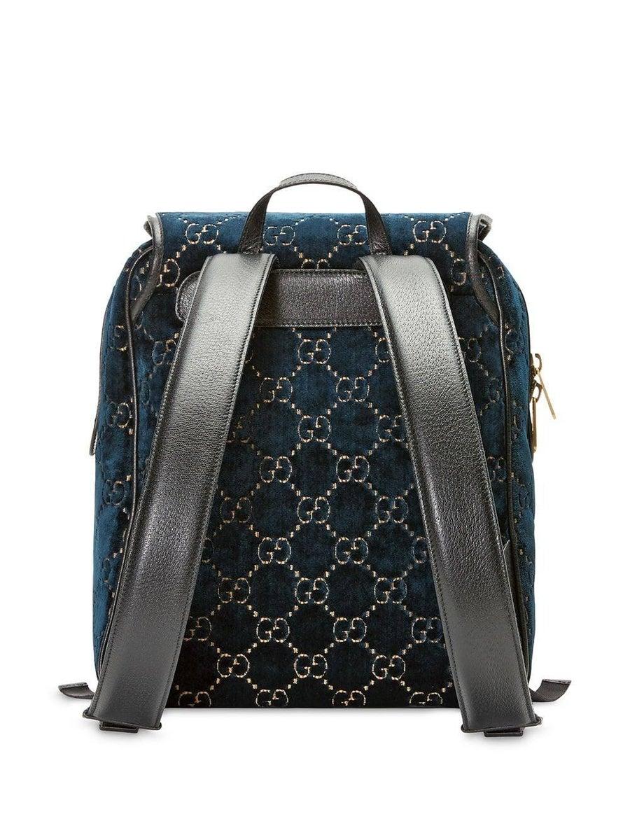 small gg velvet backpack