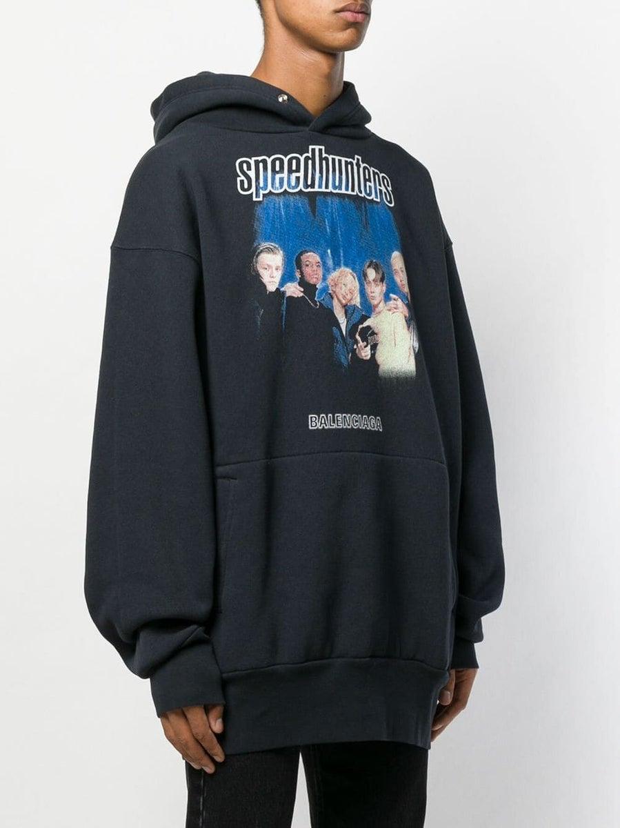 Balenciaga Synthetic Speedhunters Printed Hoodie Blue for ...