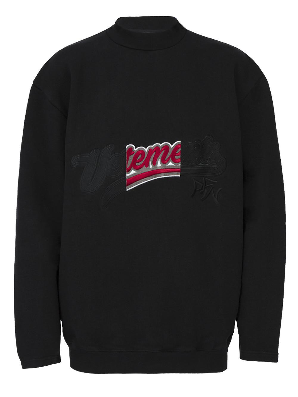 vetements embroidered sweatshirt