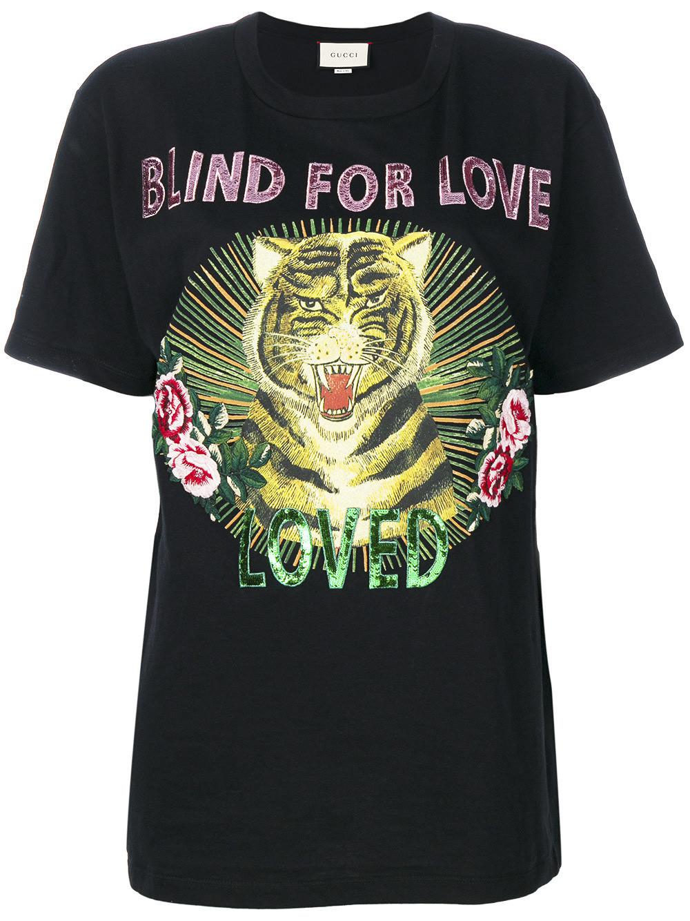 blind for love t shirt gucci