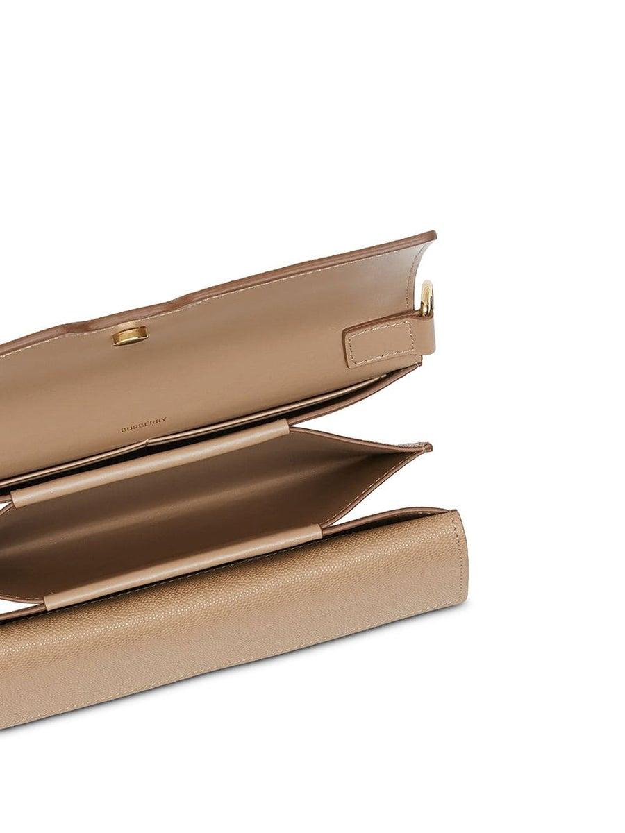 Small monogram motif leather crossbody bag Clearance