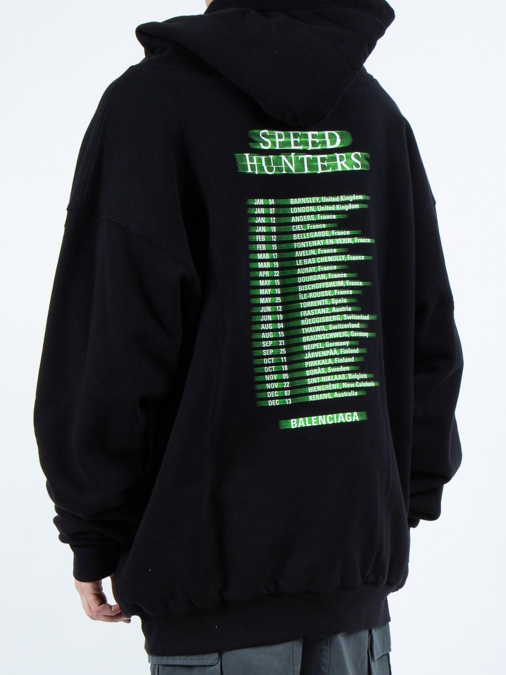 Balenciaga Speed Hunter Hoodie in Black for Men | Lyst