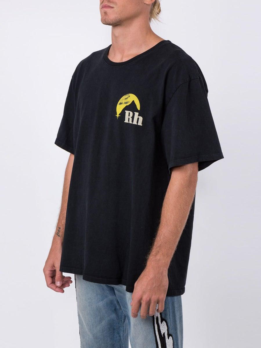 Rhude Cotton Logo Tshirt in Black for Men Lyst