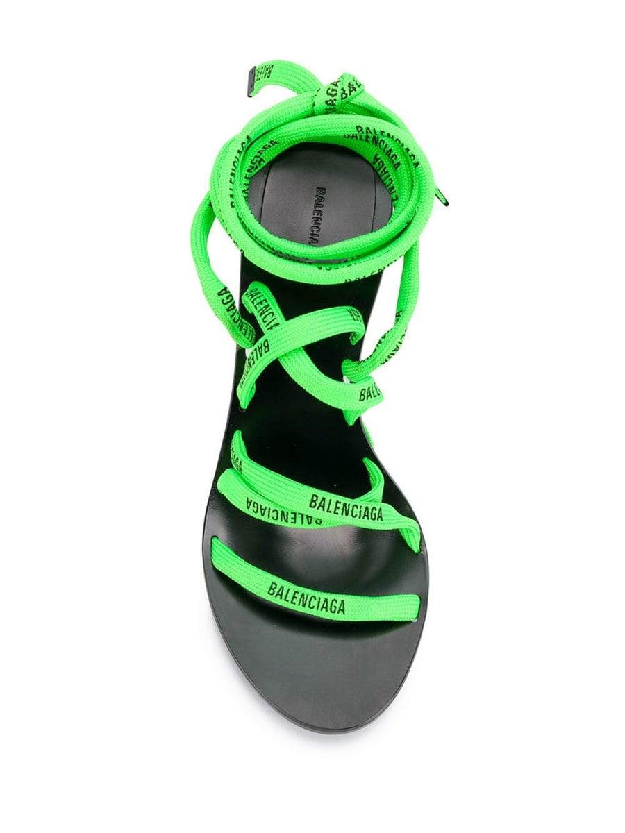 balenciaga green sandals