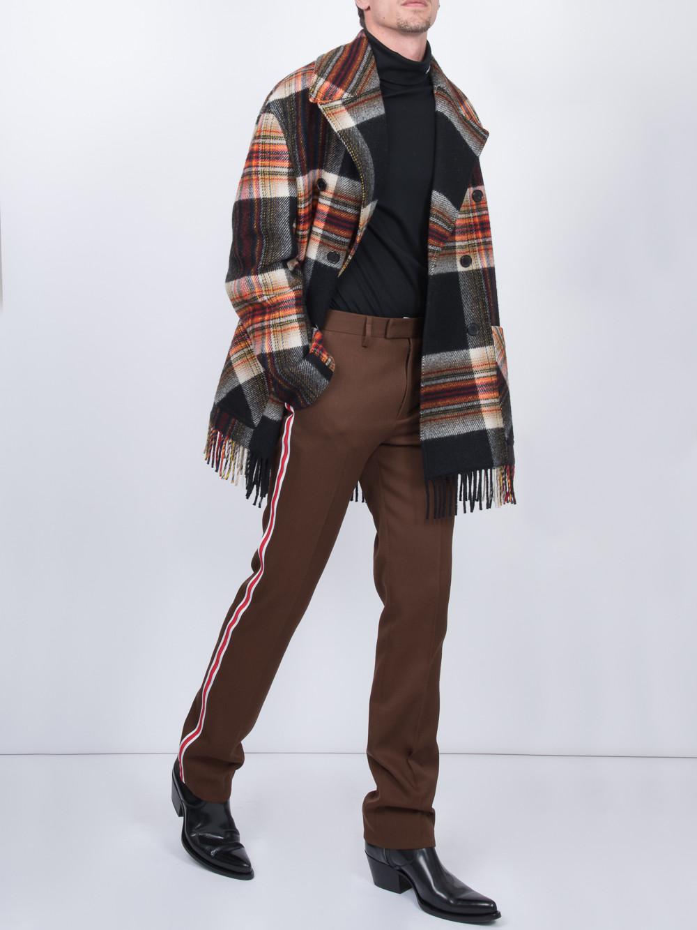 calvin klein plaid coat