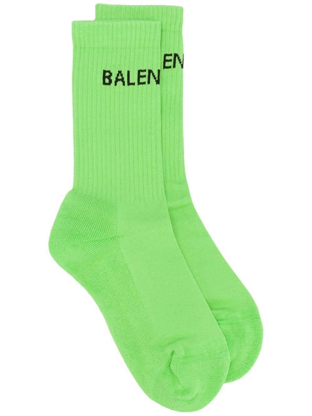 balenciaga sock shoes green