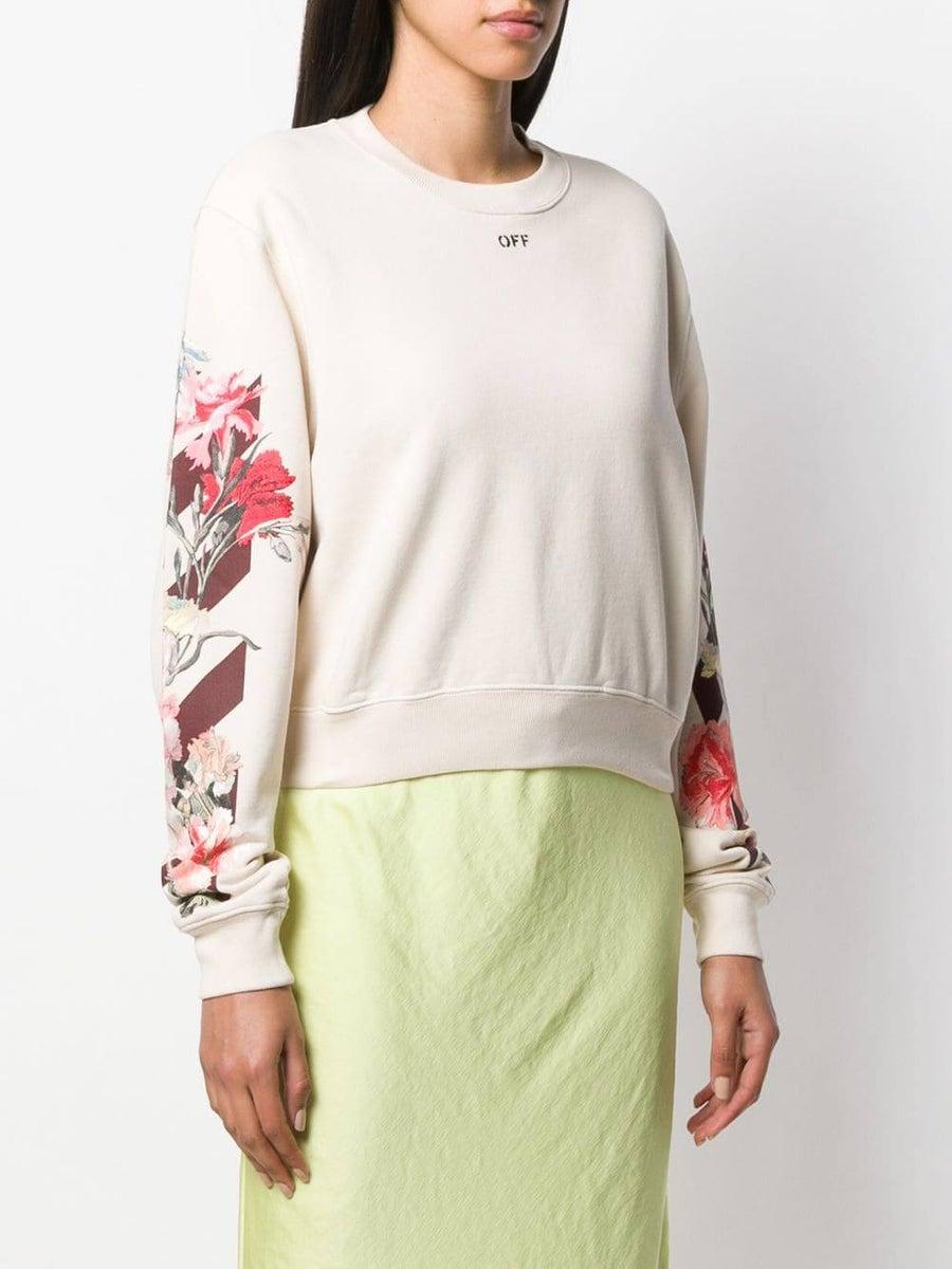 off white floral sweatshirt