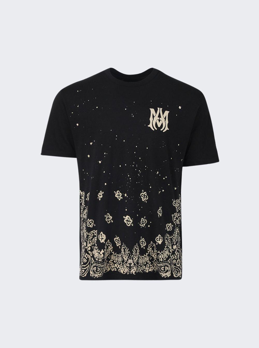 Amiri Bandana Bleach Ma Tee Black for Men Lyst