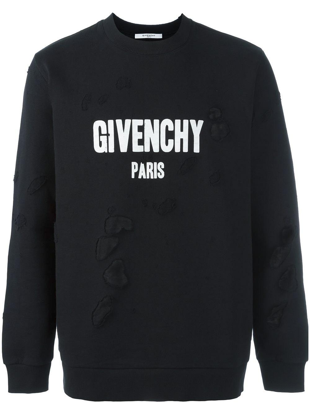 Givenchy Cotton Destroyed Logo 