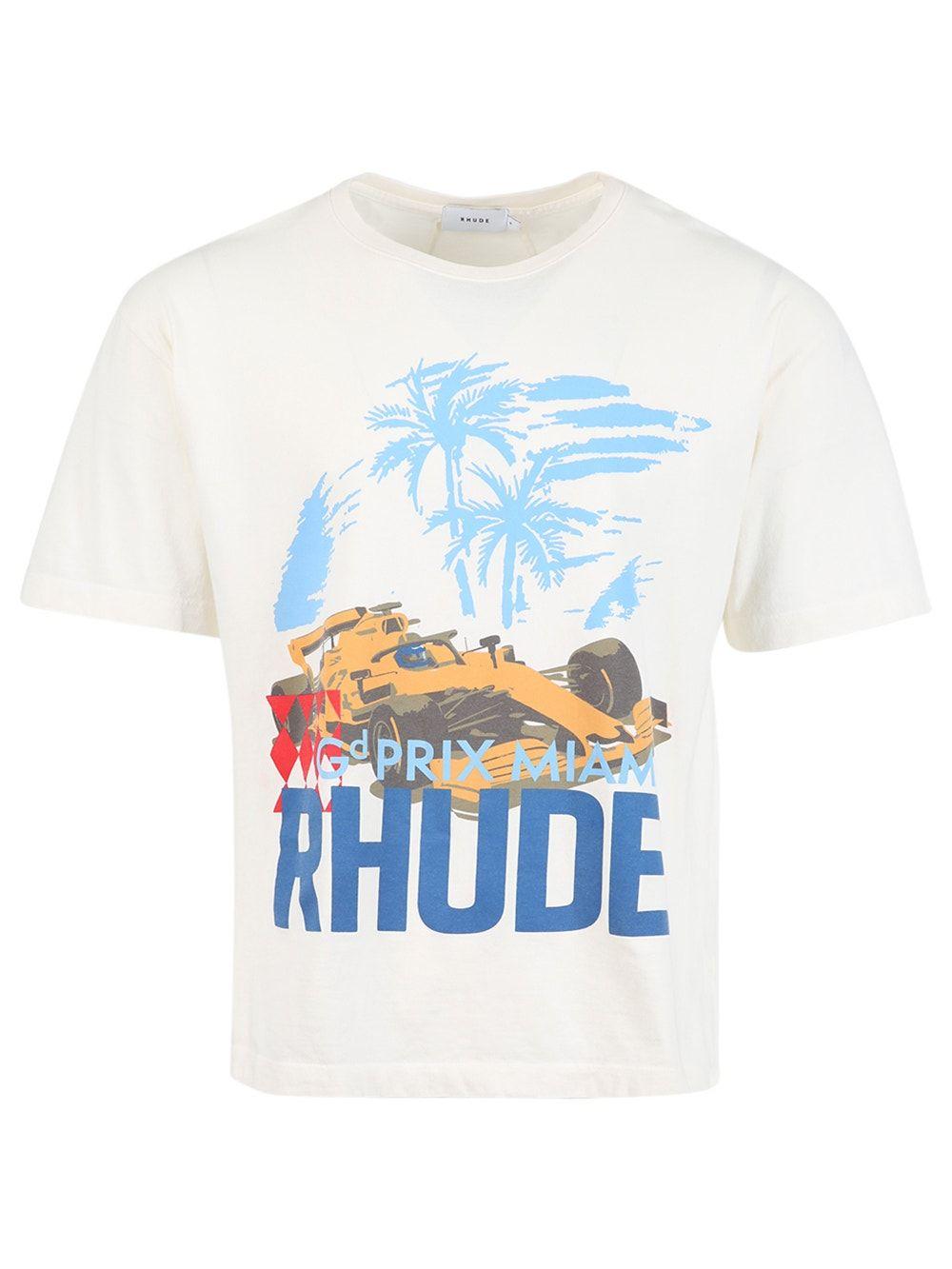 Rhude X The Webster Miami Grand Prix Tee in White | Lyst