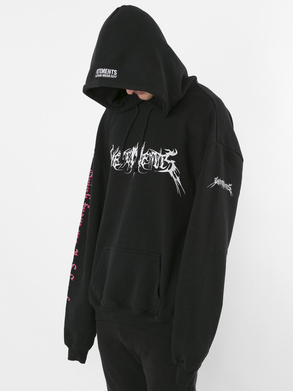 vetements darkness hoodie