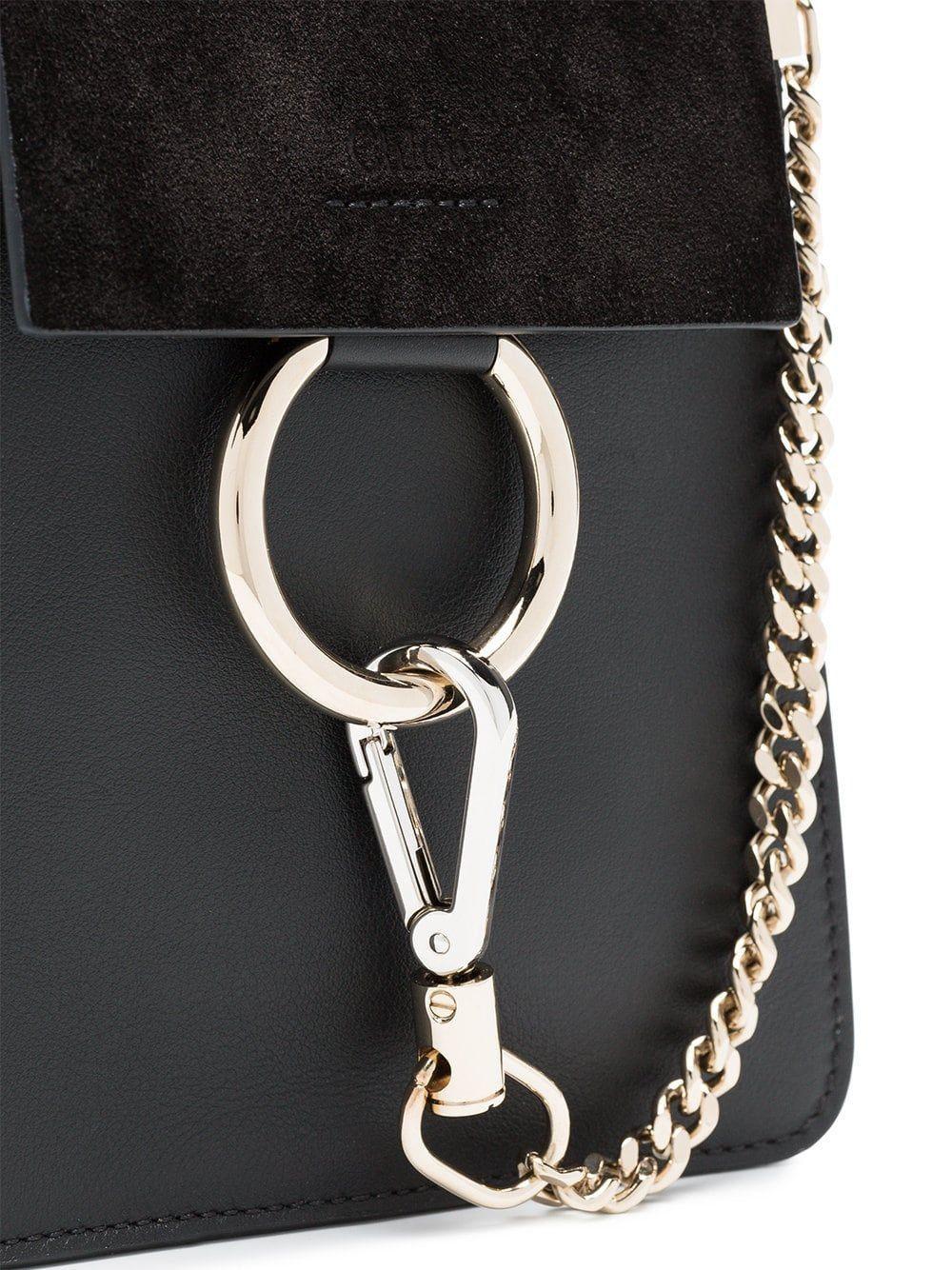 Chloé Black Faye Small Leather Bracelet Bag