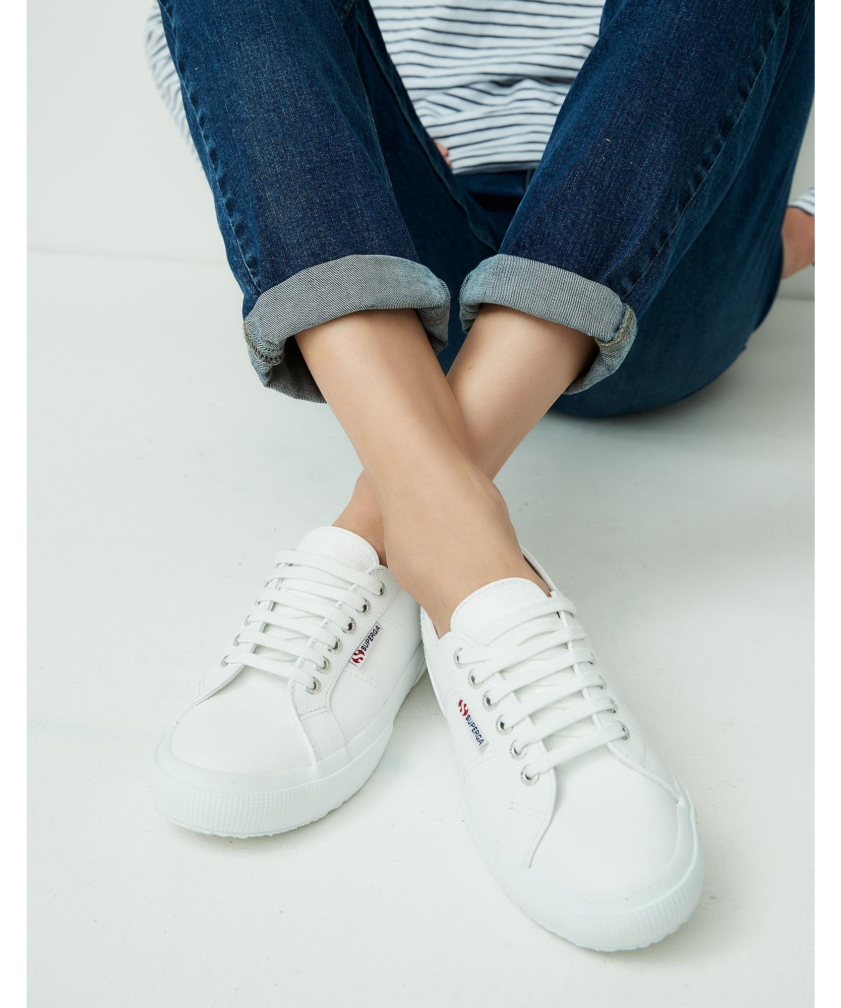 superga leather shoes