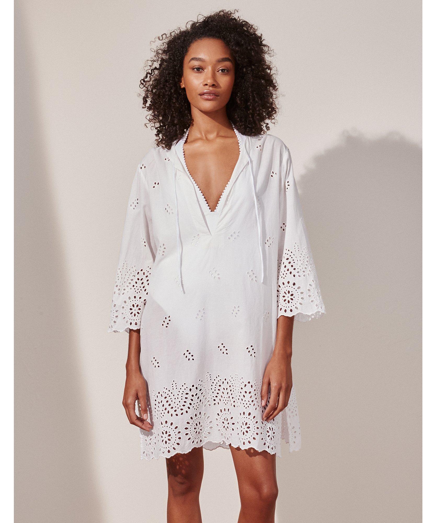 broderie beach dress
