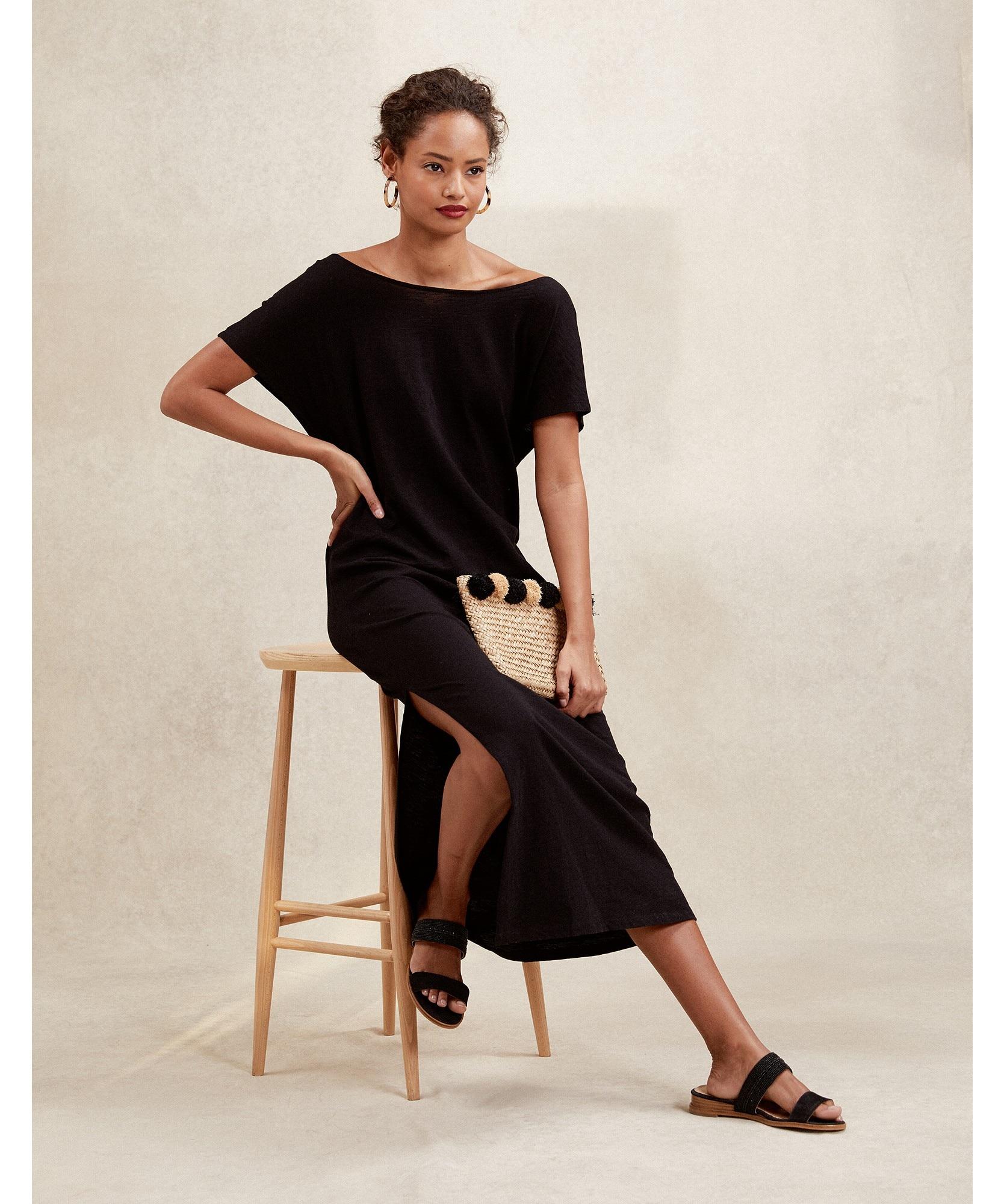 white company maxi dress