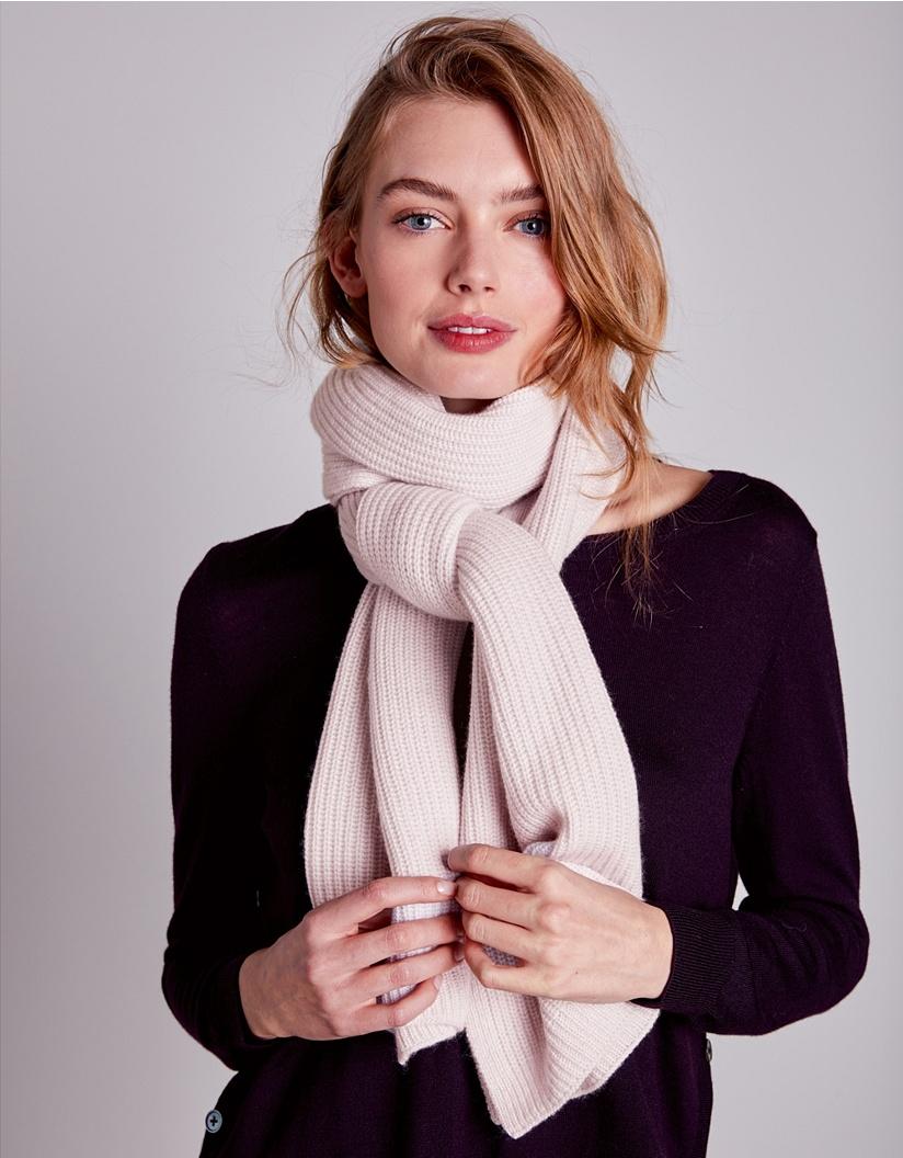 white company cashmere scarf