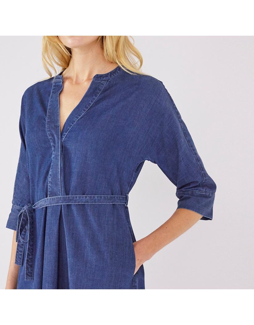 white company denim dress