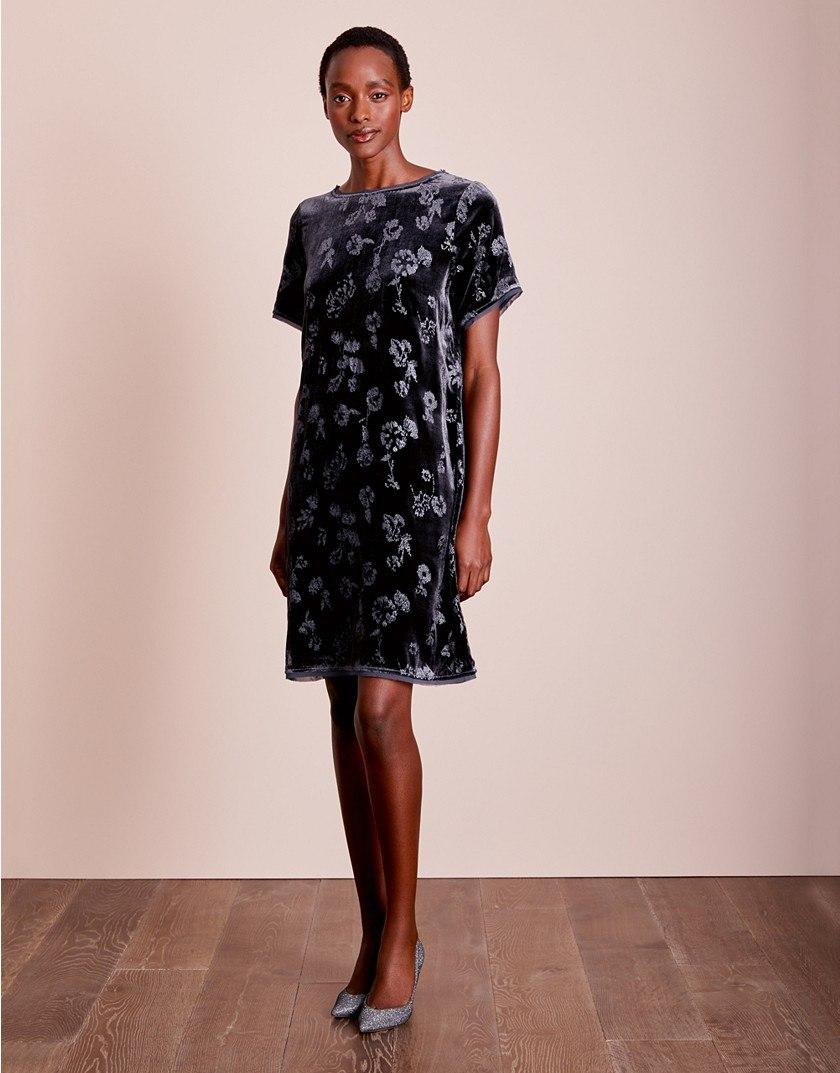 White company velvet dress Clearance