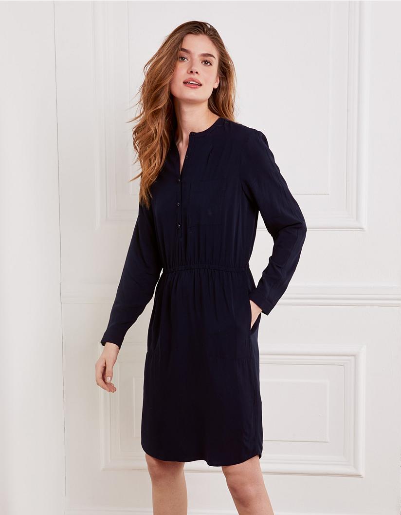 white company shirt dress