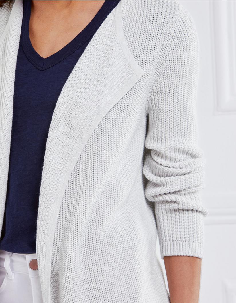white company cardigan