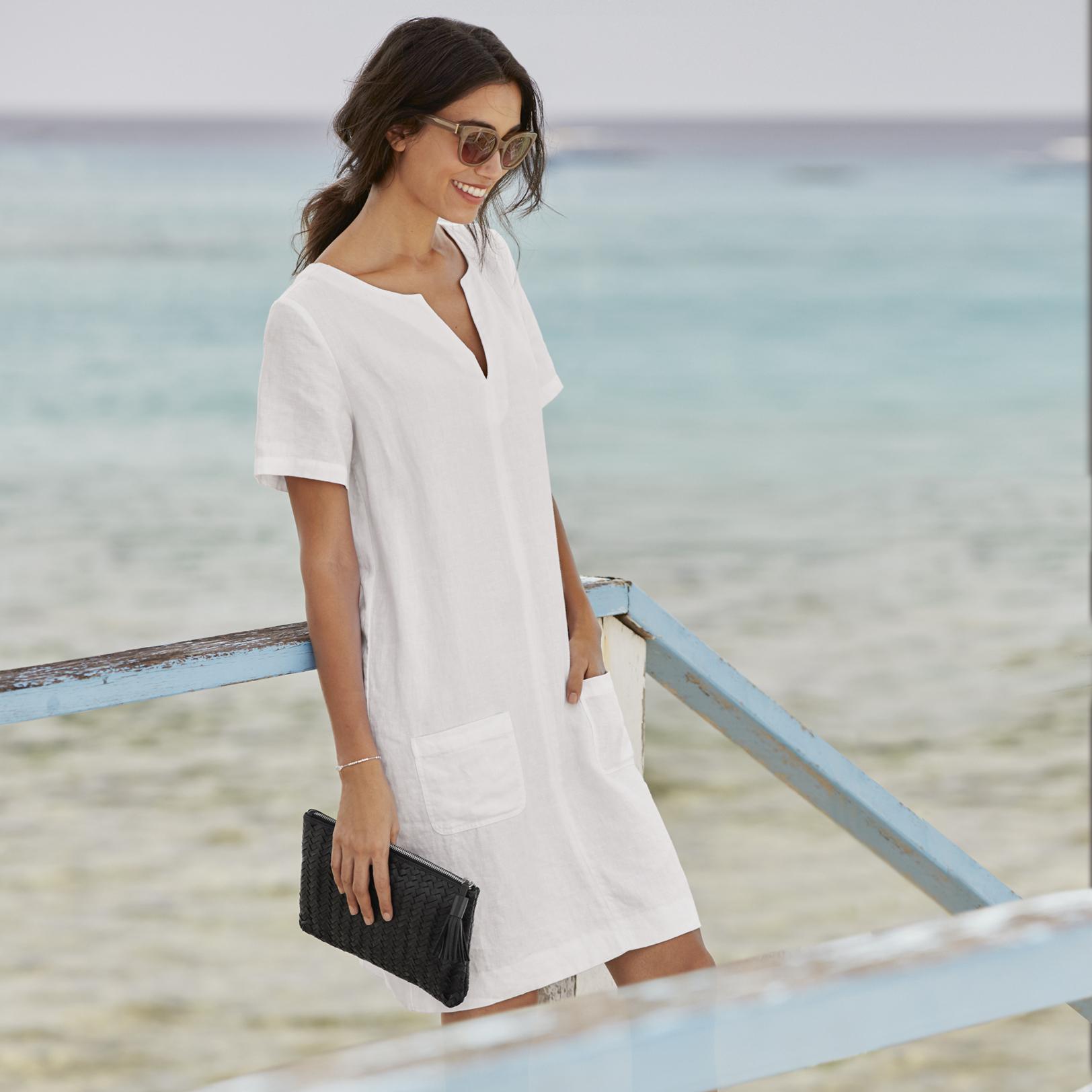 white company ladies dresses