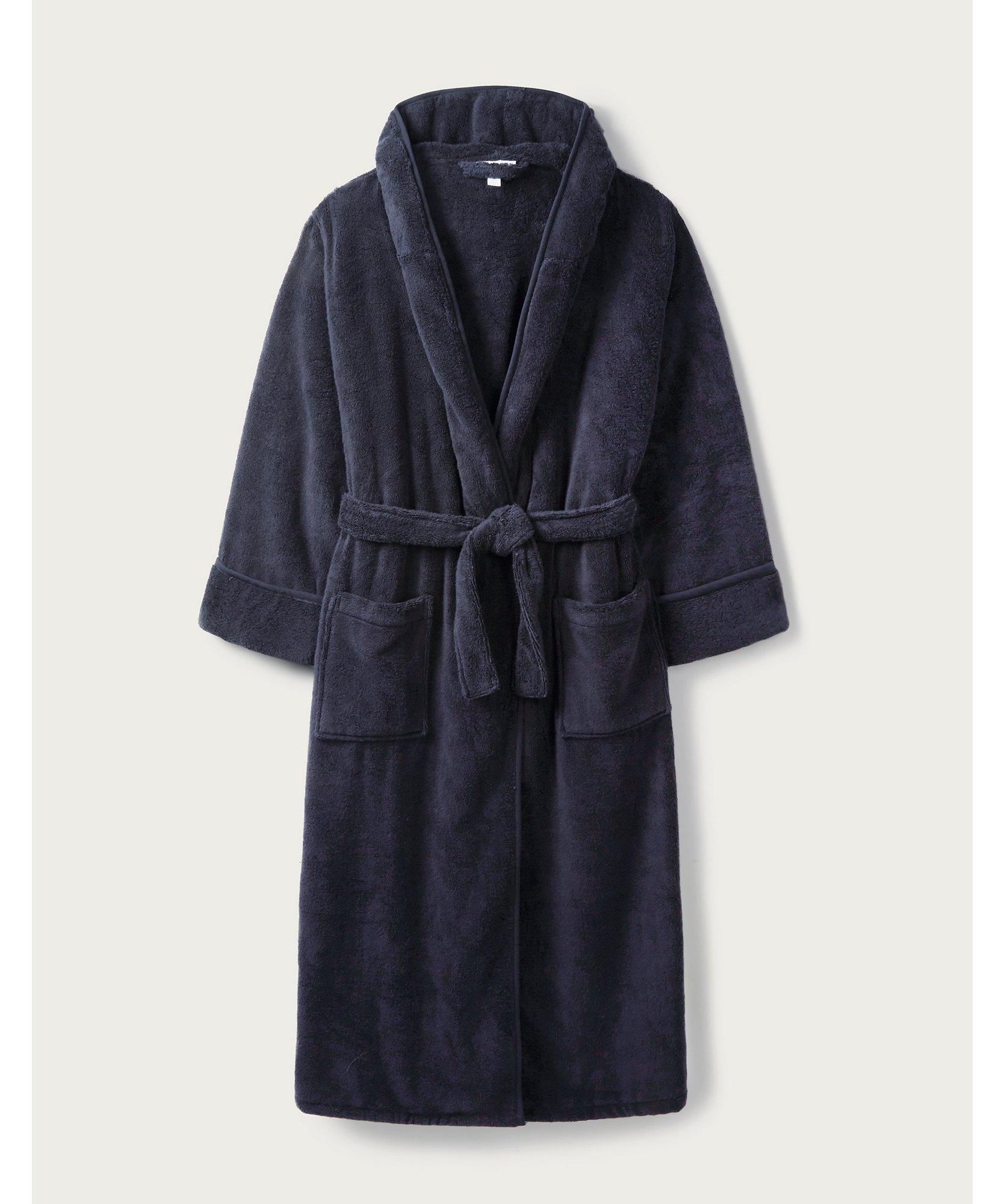 Unisex Hydrocotton Hooded Robe in Navy 