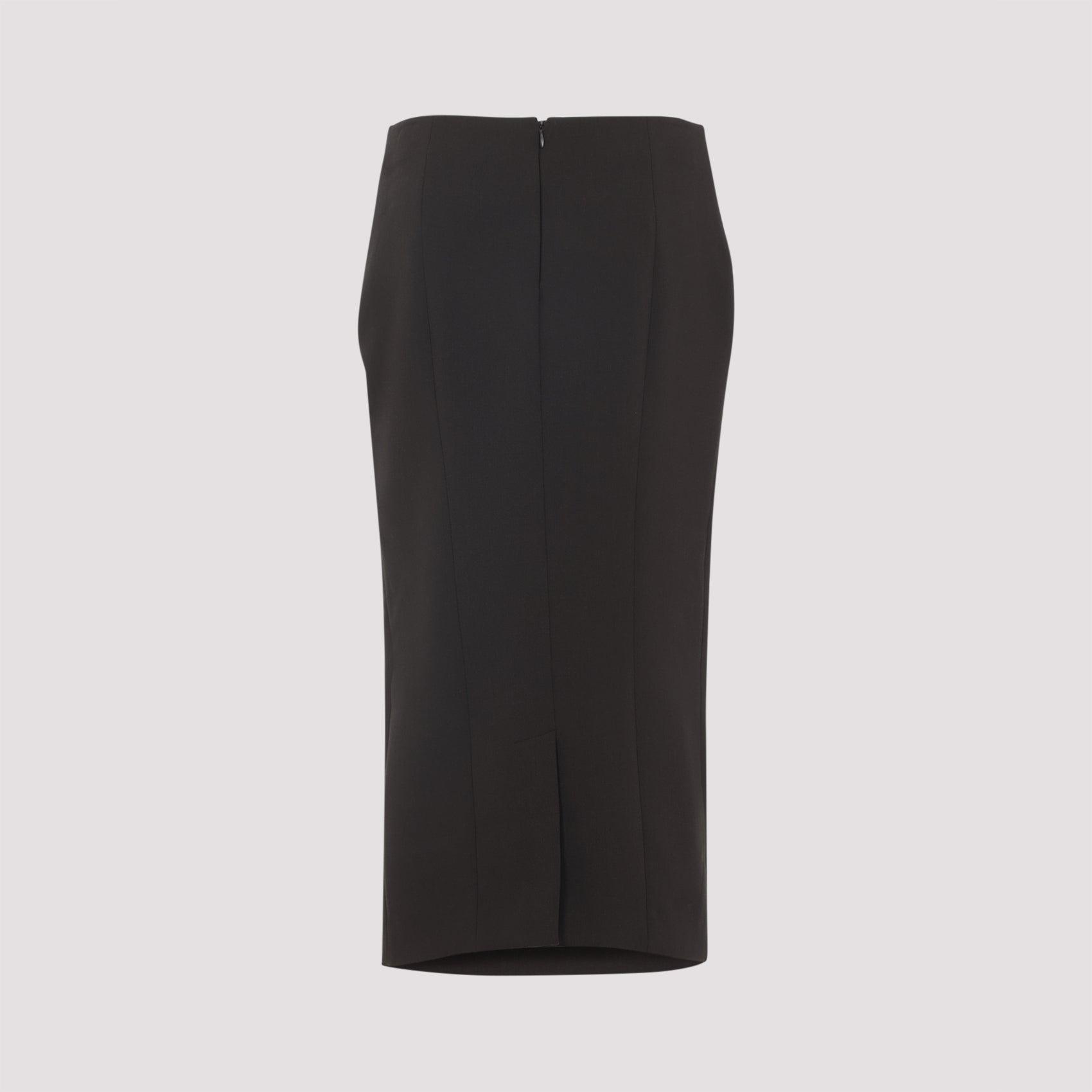 GIORGIO ARMANI VIRGIN WOOL MIDI SKIRT スカート Giorgio Armani - White Knit Skirt | Mitchell Stores