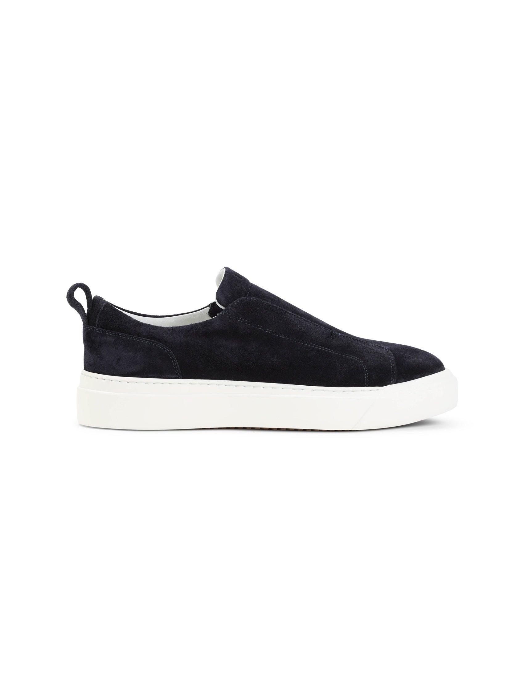 スニーカー KITON Men Sneakers USSA068N0103501007 Black Men's sneakers in black calfskin with stitching | Kiton