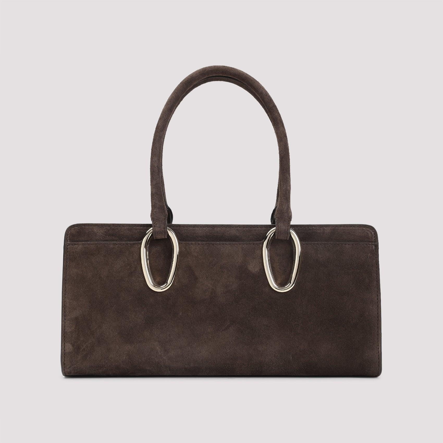 ショルダーバッグ・ポシェット Giorgio Armani Brown Suede Calf Leather Handbag Giorgio Armani Shoulder bags for Women | Online Sale up to