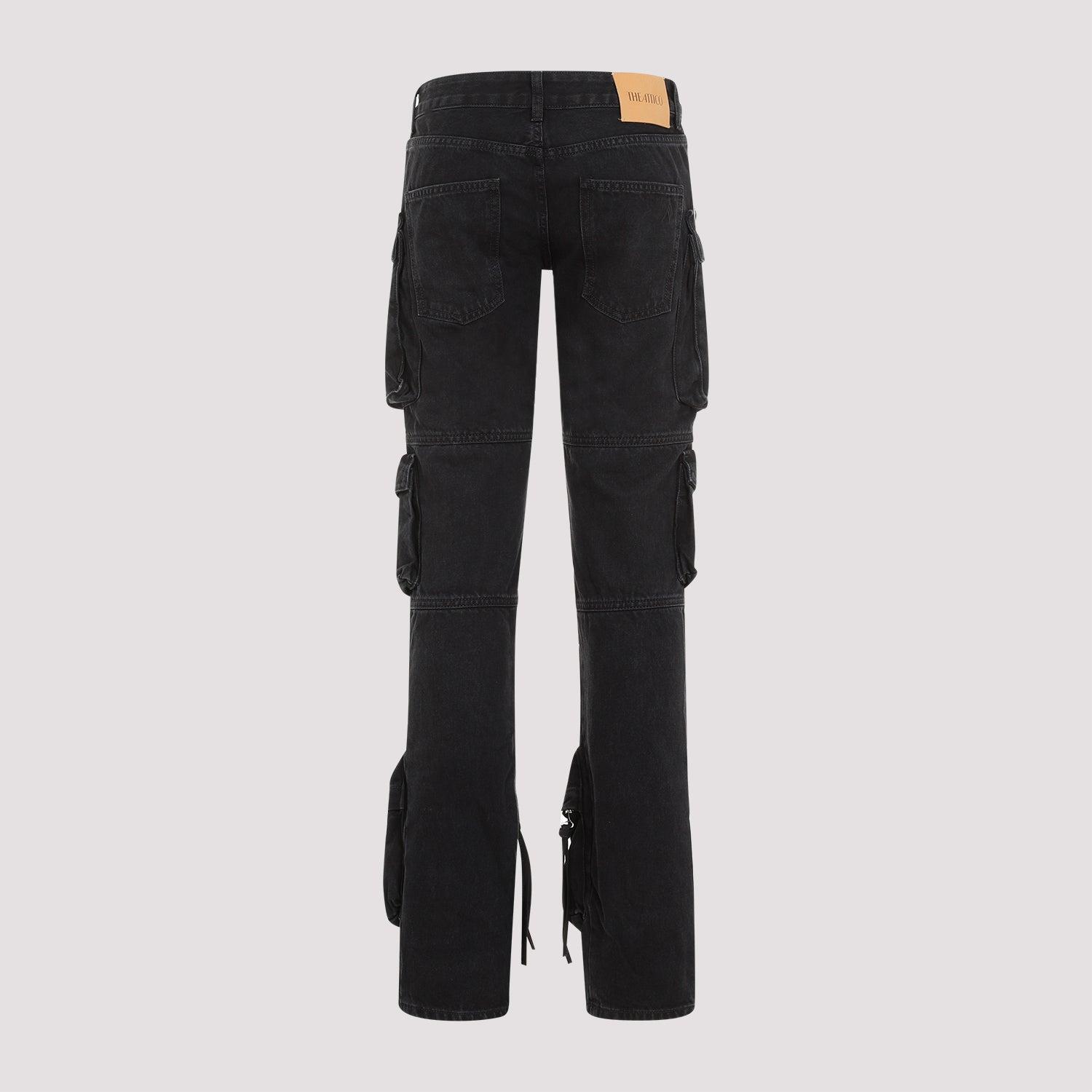【関税・送料込み】THE ATTICO JEANS BLACK COTTON JEANS The Attico Jeans for Women | Online Sale up to 54% off | Lyst