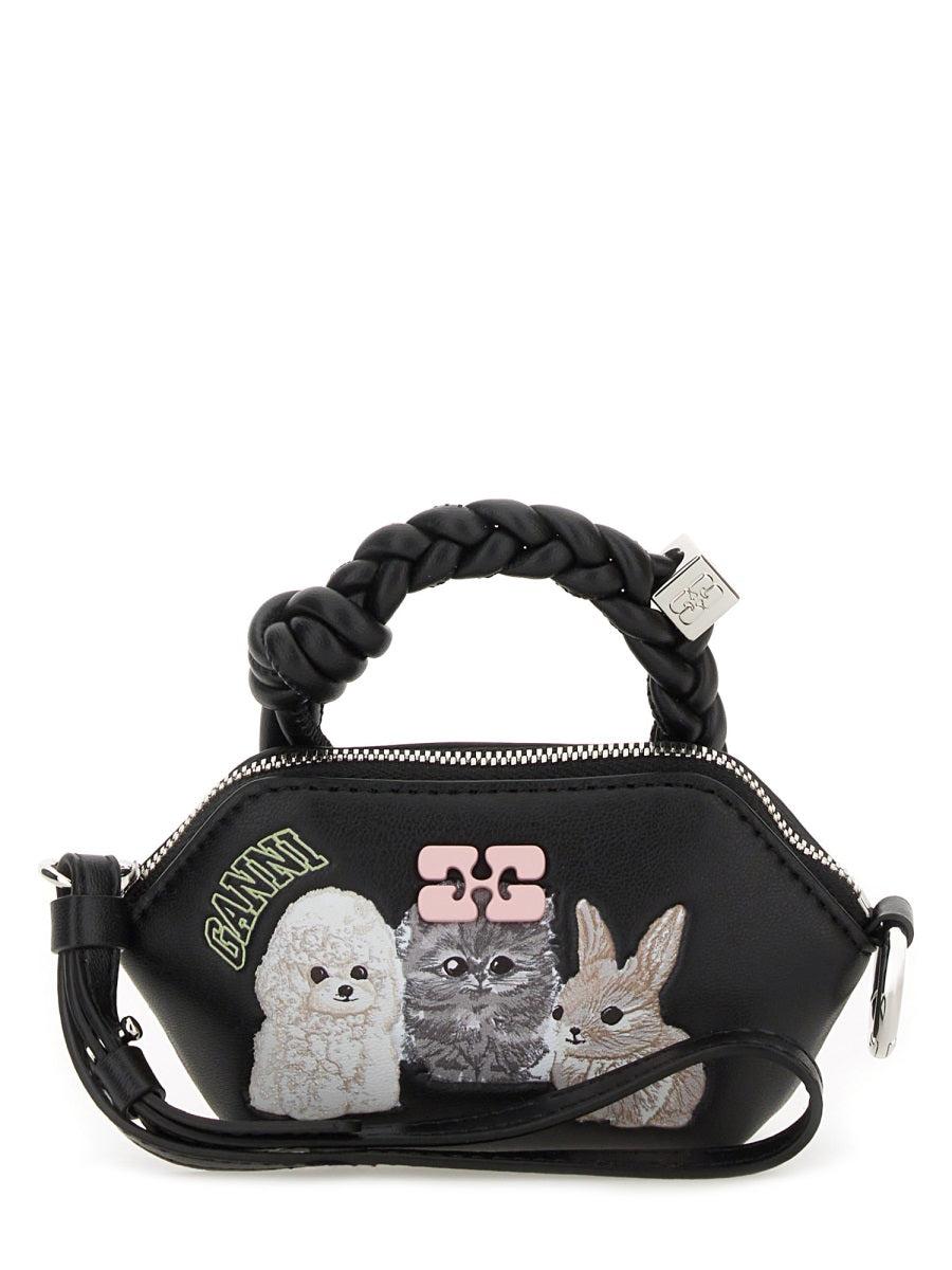 Ganni ◆ Bou Bag Nano Animals - Black【 残りわずか】 Black Black Mini GANNI Bou Bag | GANNI US