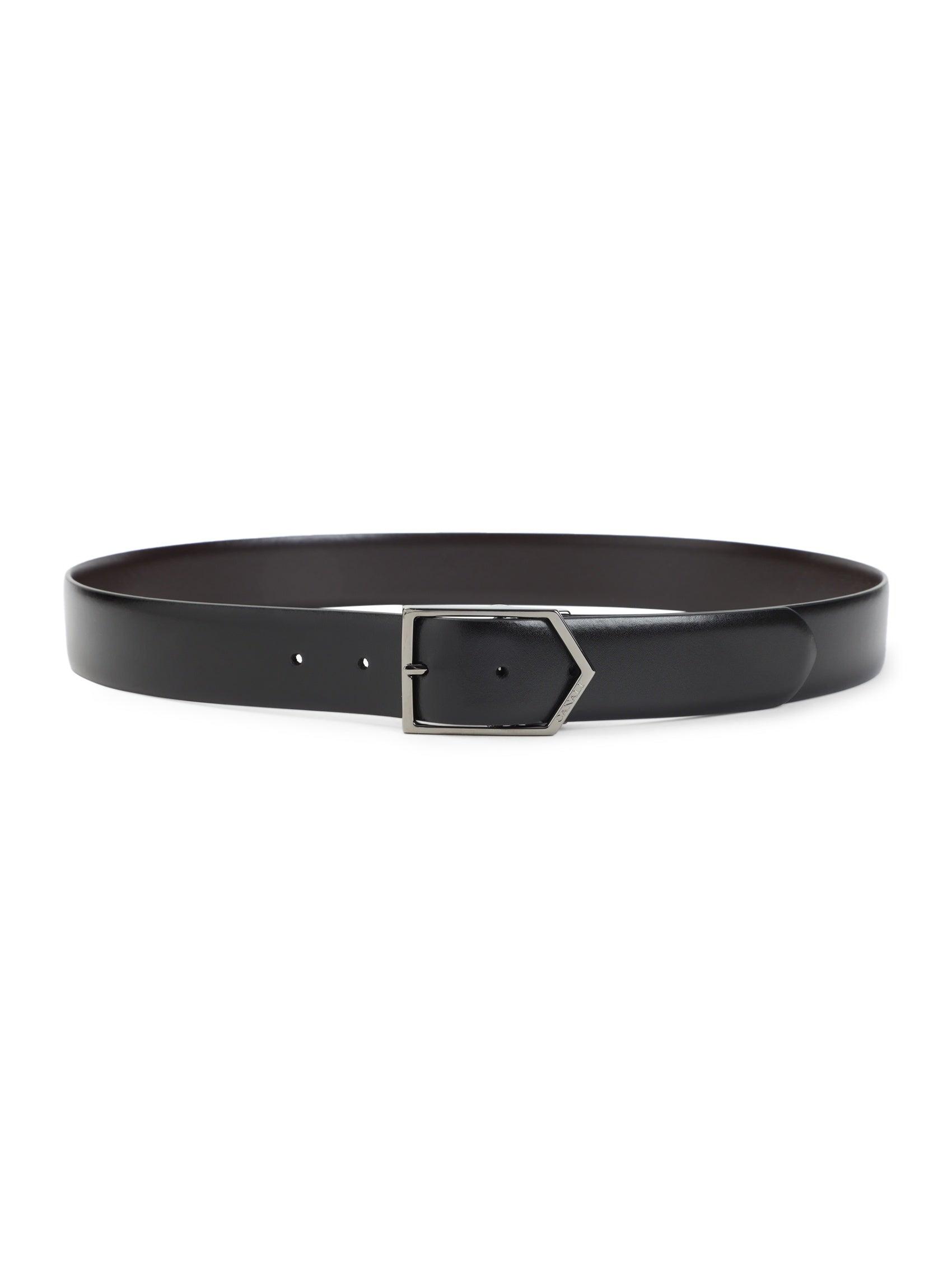 CANALI Leather Belt カナーリ レザーベルト Canali Calfskin Leather Belt in Dark Brown – Uomo San Francisco