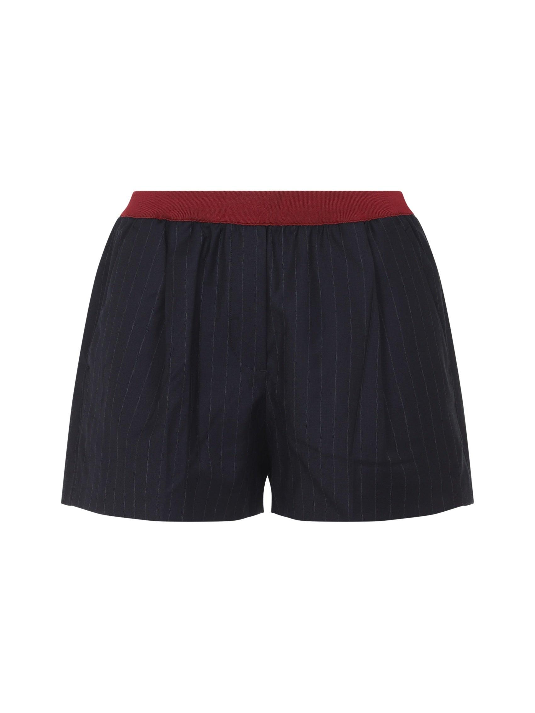 MIU MIU VIRGIN WOOL SHORTS ショートパンツ Miu Miu Wool Shorts Navy Wool M | eBay