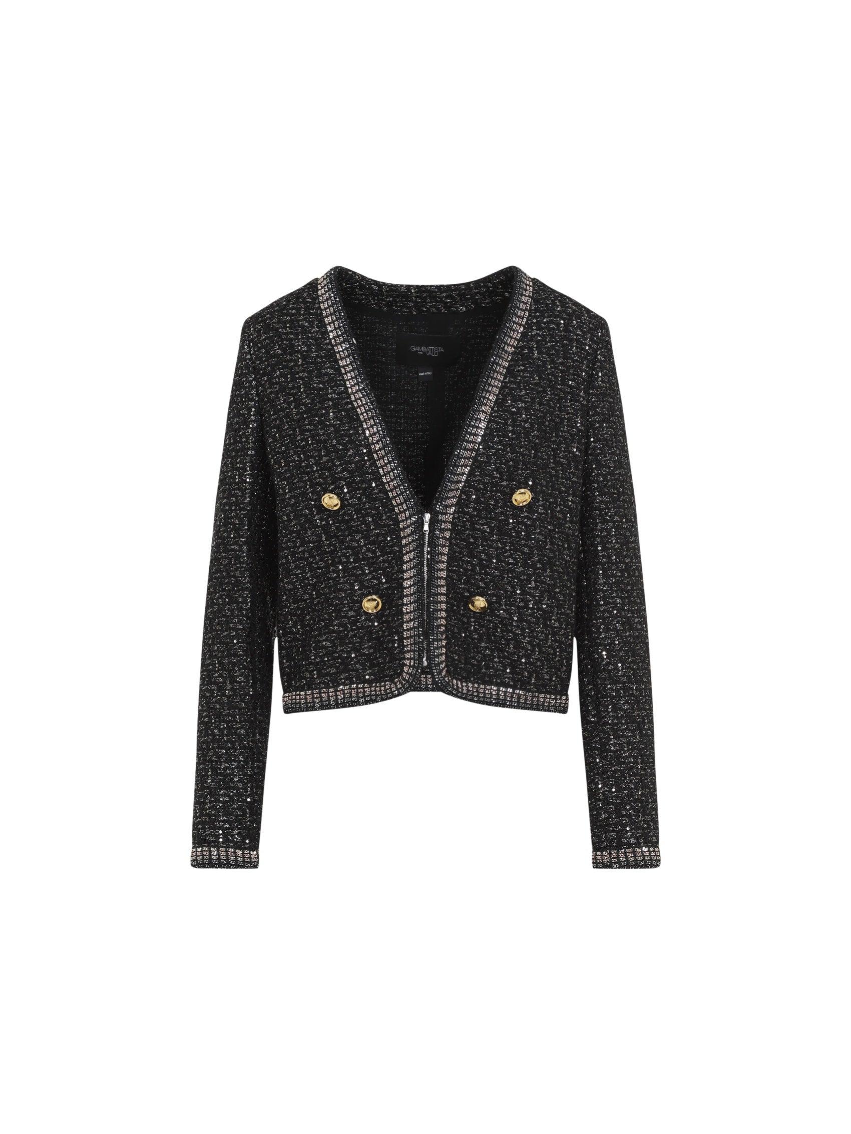ジャケット GIAMBATTISTA VALLI BOUCLE JACKET Giambattista Valli - Ivory Boucle Jacket | Mitchell Stores