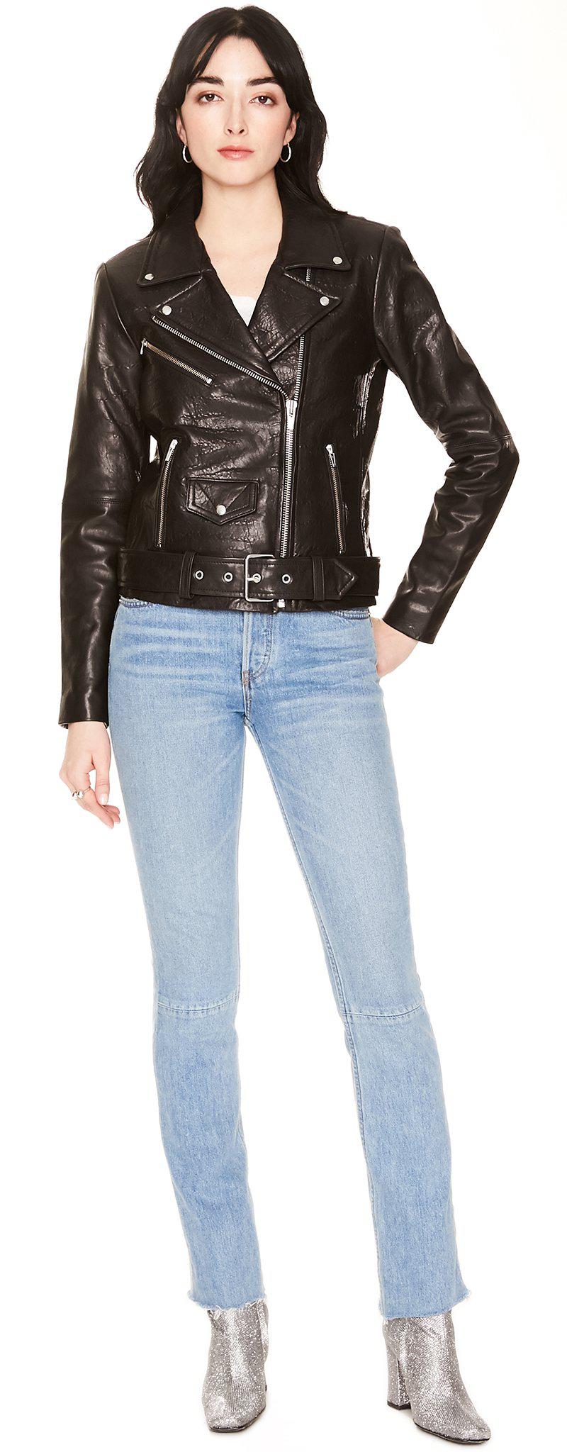 veda jayne classic leather jacket