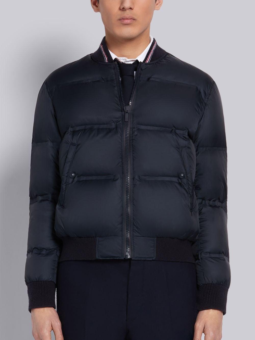 Download Thom Browne Synthetic Navy Matte Nylon Down Filled Relaxed ...