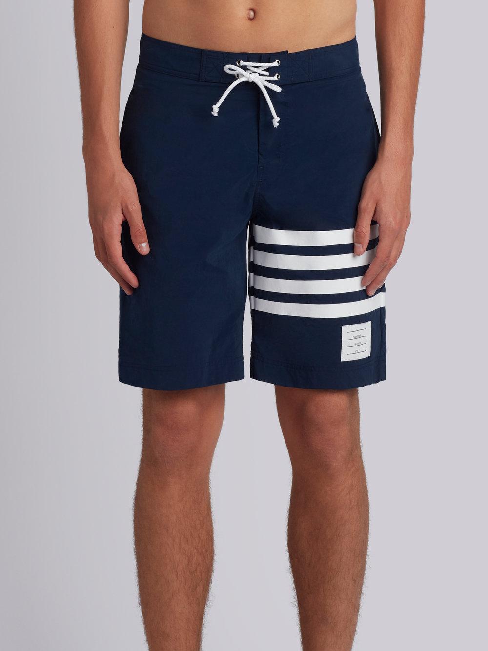 Lyst - Thom browne Classic Board Short With 4-bar University Stripes in
