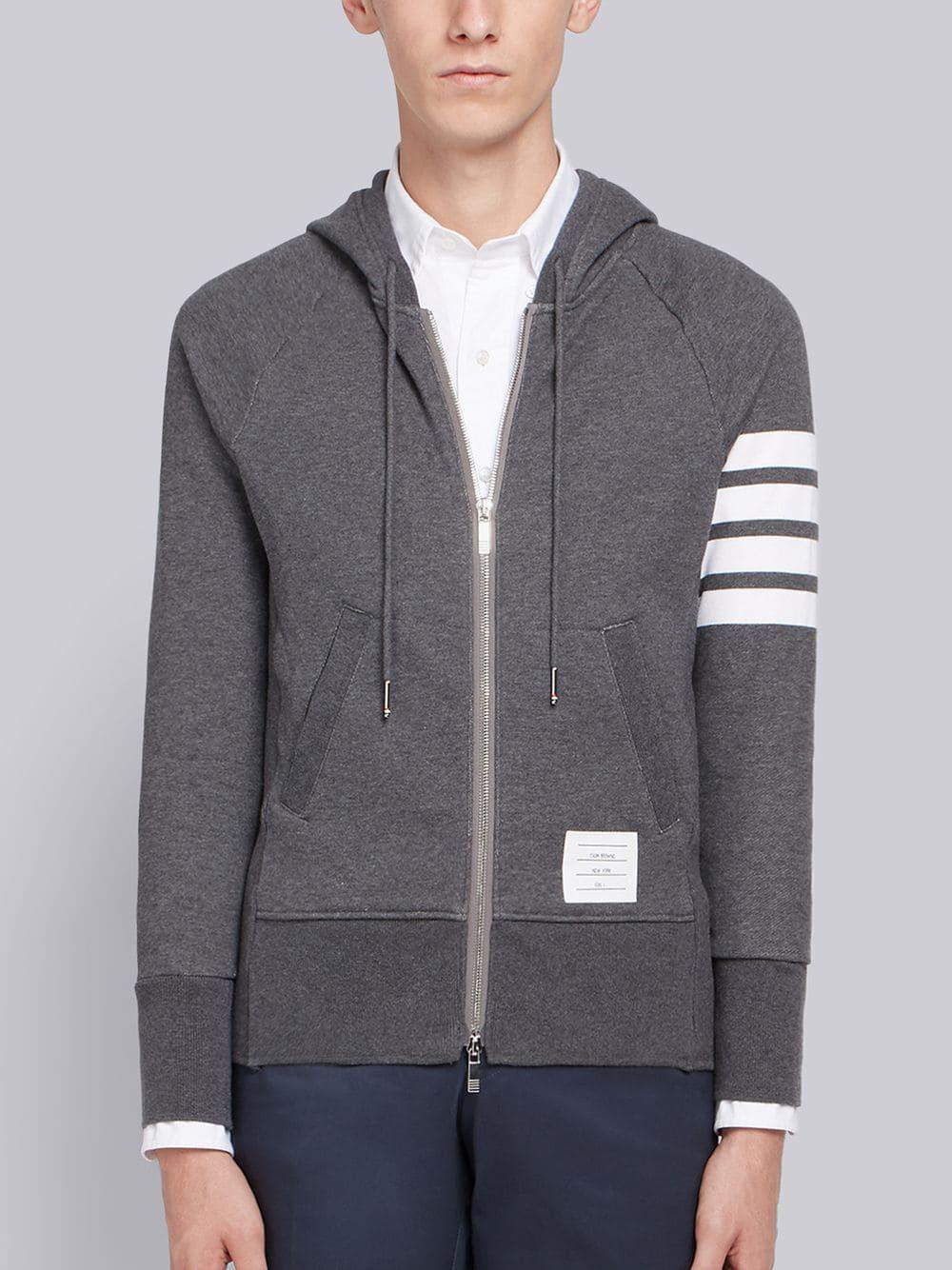 thom browne engineered stripe crew sweat