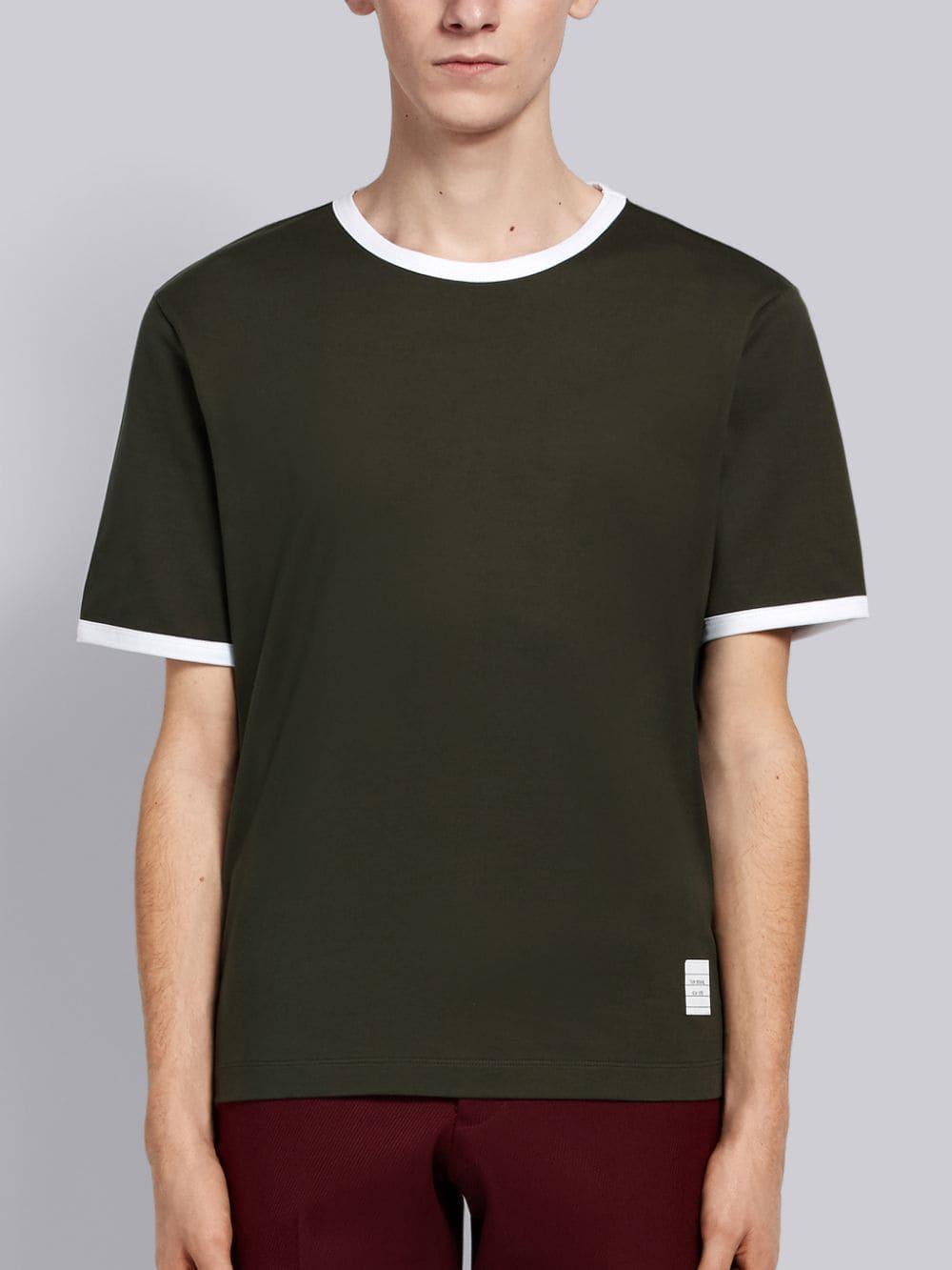 Thom Browne Jersey Tshirt in Green for Men Lyst